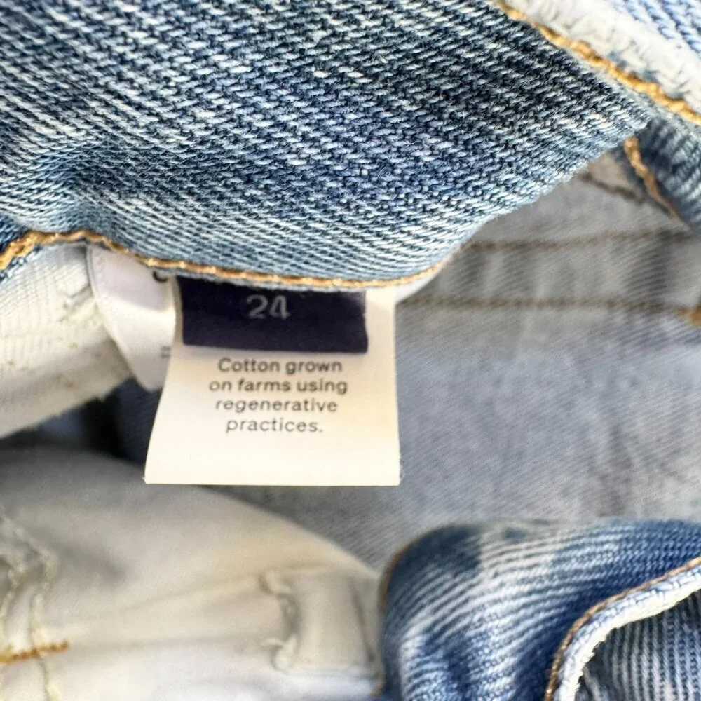 Citizens of Humanity Gwendoline Scrunch Wide Leg Jeans Dakota Blue 24